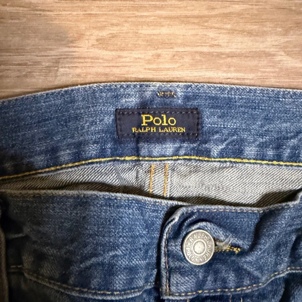 Polo Ralph Lauren Mens Straight Leg Medium Wash Blue Denim Jeans 40x30 RN41381